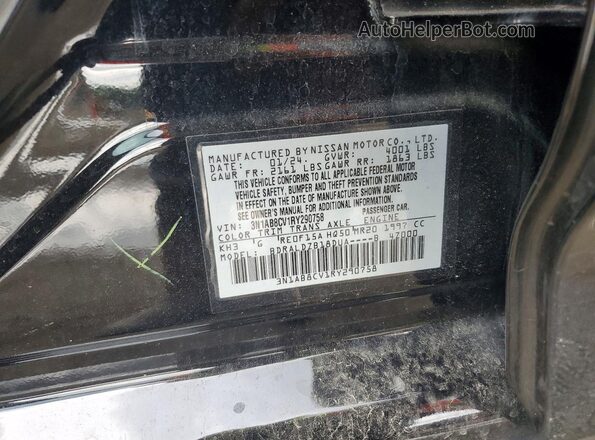 3N1AB8CV1RY290758 2024 NISSAN SENTRA Black Շարժիչի բաժամունքի տեսք