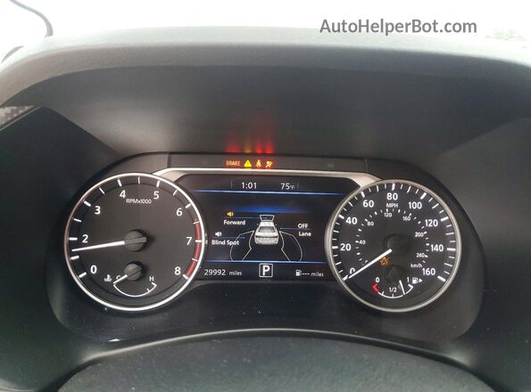 3N1AB8CV1SY240383 2025 NISSAN SENTRA White ხელსაწყოთა პანელის ხედი