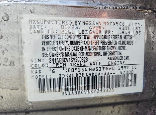 3N1AB8CV1SY290328 2025 NISSAN SENTRA Gray Vista del compartimento del motor