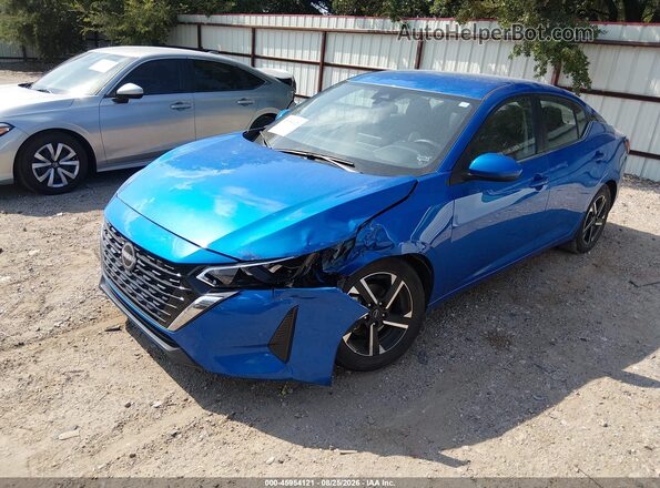 3N1AB8CV1SY295626 2025 NISSAN SENTRA Blue წინა მარცხენა ხედი სამი მეოთხედიდან