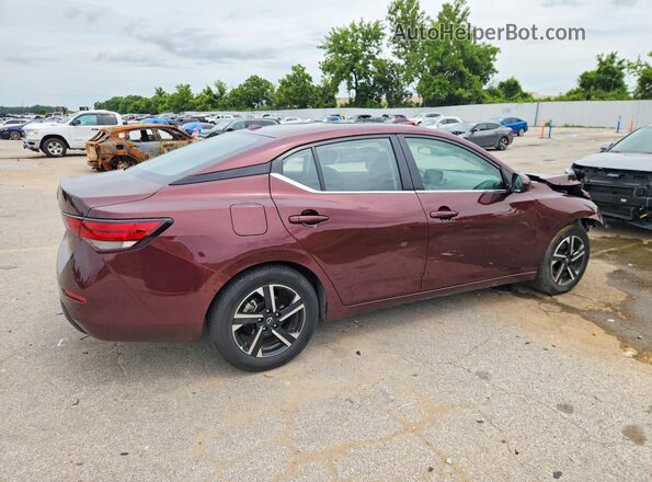 3N1AB8CV1SY374844 2025 NISSAN SENTRA Burgundy Задня права чверть