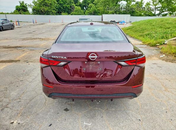 3N1AB8CV1SY374844 2025 NISSAN SENTRA Burgundy Вид ззаду