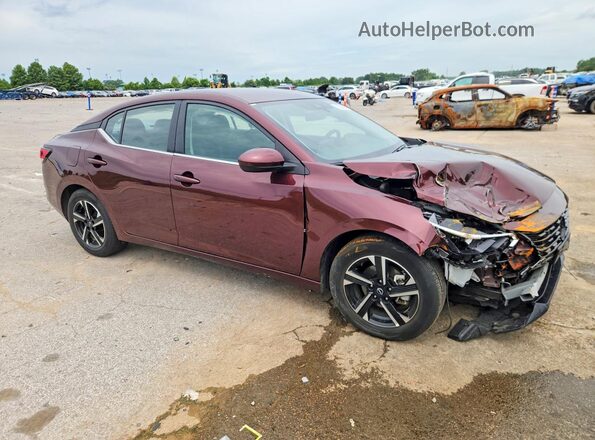 3N1AB8CV1SY374844 2025 NISSAN SENTRA Burgundy Передня права чверть