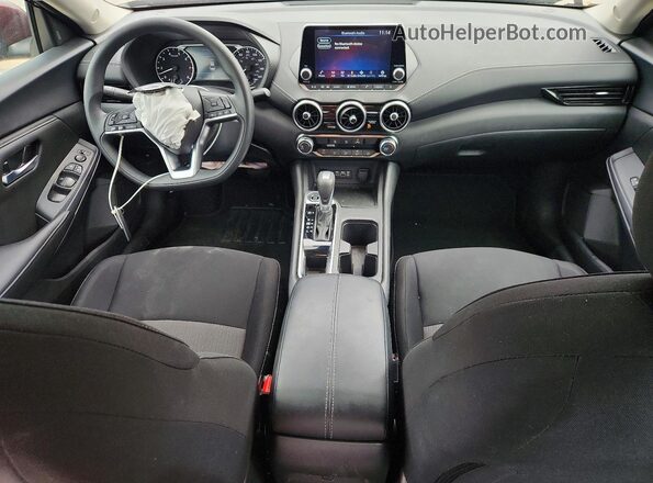 3N1AB8CV1SY374844 2025 NISSAN SENTRA Burgundy Вид панелі приладів