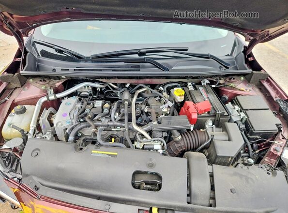 3N1AB8CV1SY374844 2025 NISSAN SENTRA Burgundy Вид задньої частини салону