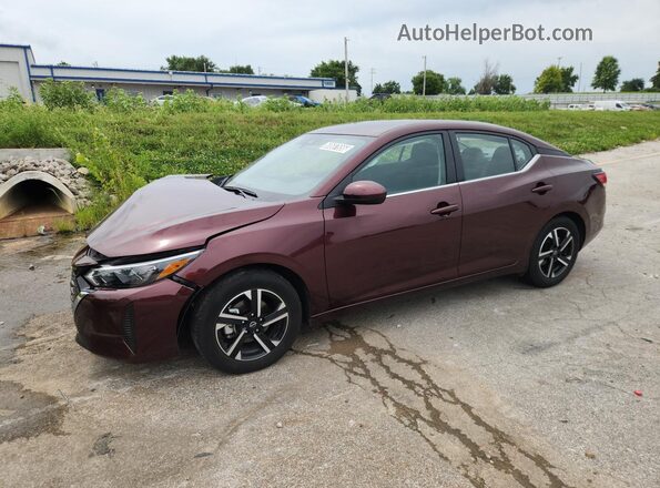 3N1AB8CV1SY374844 2025 NISSAN SENTRA Burgundy Панорамний вид салону 360°