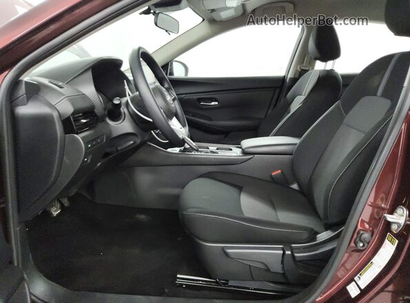 3N1AB8CV1SY405302 2025 NISSAN SENTRA Burgundy Вид салону спереду