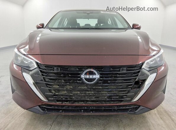 3N1AB8CV1SY405302 2025 NISSAN SENTRA Burgundy Вид спереду