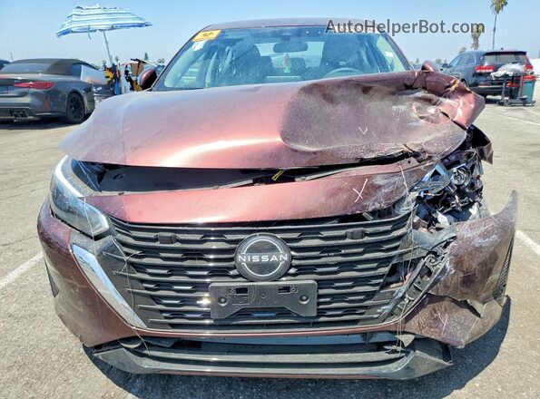 3N1AB8CV1SY412945 2025 NISSAN SENTRA Maroon Front view