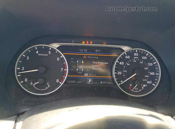 3N1AB8CV1SY412945 2025 NISSAN SENTRA Maroon Instrument cluster view