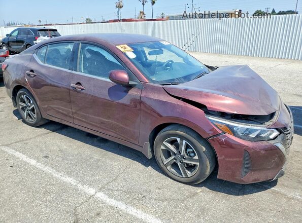 3N1AB8CV1SY412945 2025 NISSAN SENTRA Maroon Front right
