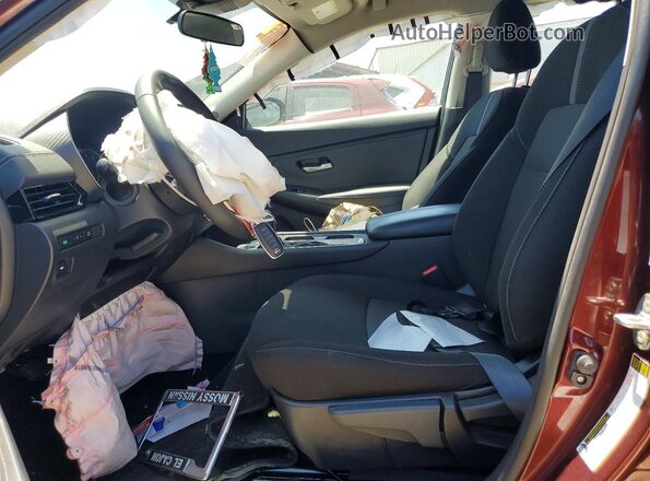 3N1AB8CV1SY412945 2025 NISSAN SENTRA Maroon Front interior view