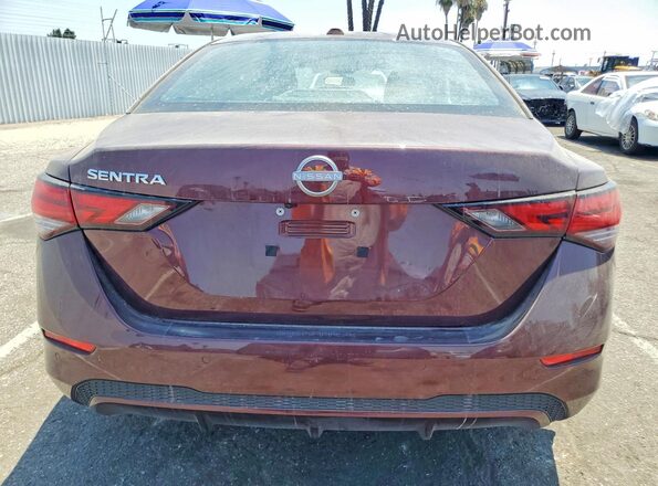 3N1AB8CV1SY412945 2025 NISSAN SENTRA Maroon Rear view