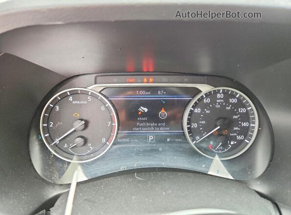 3N1AB8CV2LY223917 2020 NISSAN SENTRA White Սարքավորումների վահանակի տեսք