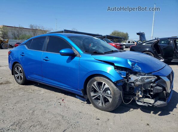 3N1AB8CV2LY234061 2020 NISSAN SENTRA Blue Delantero derecho