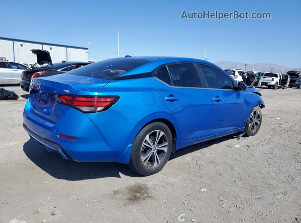 3N1AB8CV2LY234061 2020 NISSAN SENTRA Blue Trasero derecho