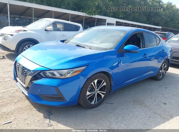 3N1AB8CV2LY239485 2020 NISSAN SENTRA Blue Передня ліва чверть