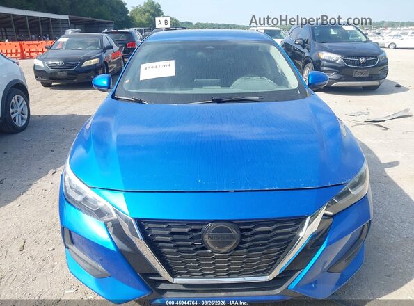 3N1AB8CV2LY239485 2020 NISSAN SENTRA Blue Вид щитка приладів