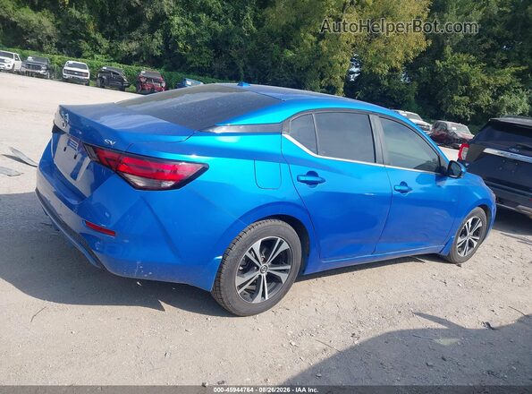3N1AB8CV2LY239485 2020 NISSAN SENTRA Blue Вид задньої частини салону