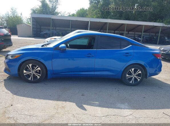3N1AB8CV2LY239485 2020 NISSAN SENTRA Blue Панорамний вид салону 360°