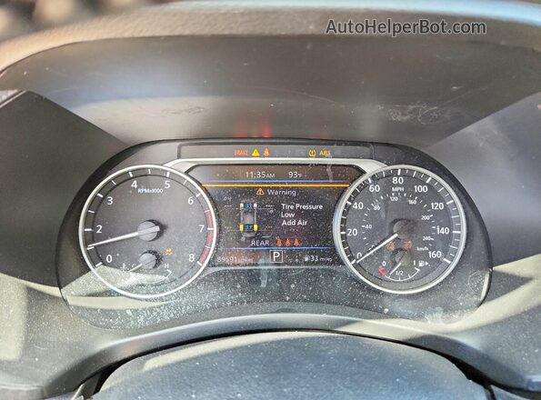 3N1AB8CV2LY260059 2020 NISSAN SENTRA Maroon Instrument cluster view