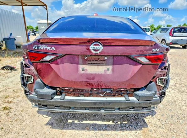3N1AB8CV2LY260059 2020 NISSAN SENTRA Maroon Rear view
