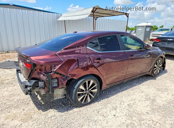 3N1AB8CV2LY260059 2020 NISSAN SENTRA Maroon Rear right