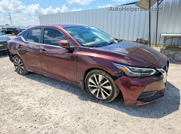 3N1AB8CV2LY260059 2020 NISSAN SENTRA Maroon Front right