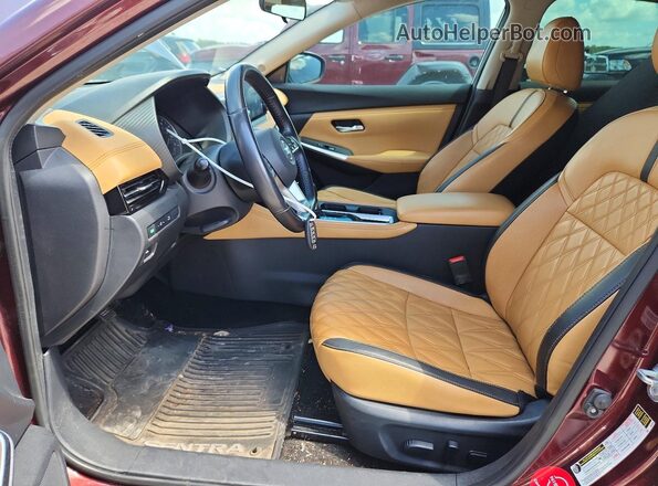 3N1AB8CV2LY260059 2020 NISSAN SENTRA Maroon Front interior view