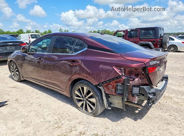 3N1AB8CV2LY260059 2020 NISSAN SENTRA Maroon Rear left
