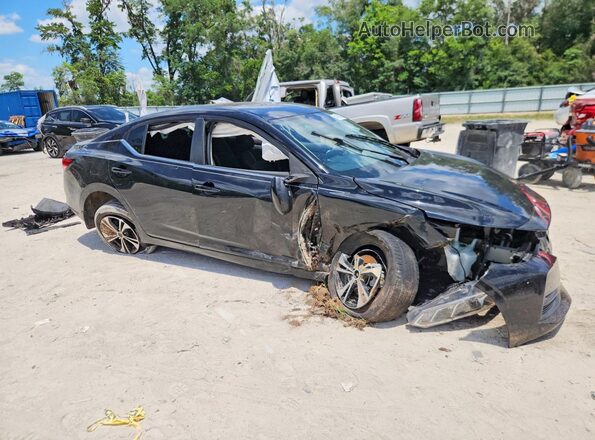 3N1AB8CV2MY272505 2021 NISSAN SENTRA Black Delantero derecho