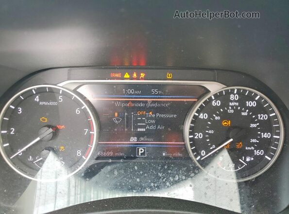 3N1AB8CV2MY278286 2021 NISSAN SENTRA Gray Widok zestawu wskaźników