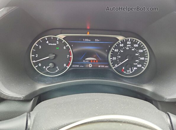 3N1AB8CV2MY279938 2021 NISSAN SENTRA Белый Вид щитка приборов