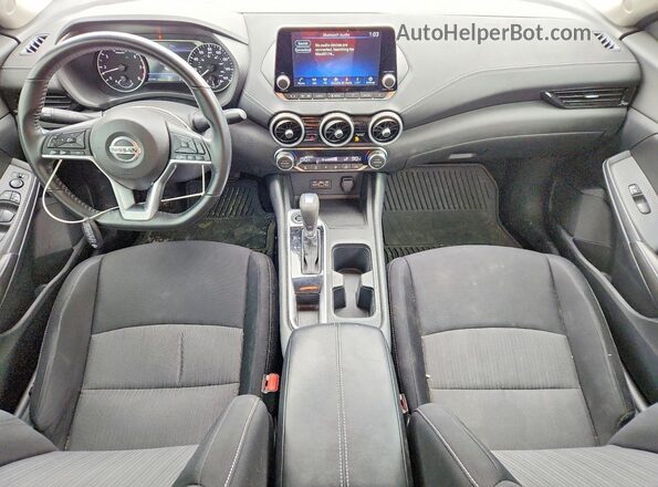 3N1AB8CV2MY279938 2021 NISSAN SENTRA Белый Вид панели приборов