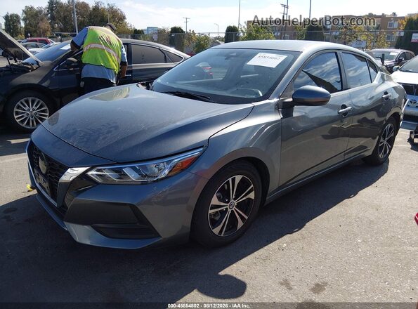 3N1AB8CV2NY243281 2022 NISSAN SENTRA Gray წინა მარცხენა ხედი სამი მეოთხედიდან