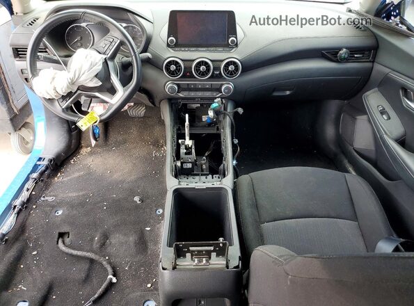 3N1AB8CV2NY243667 2022 NISSAN SENTRA Синий Вид панели приборов