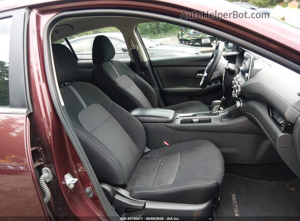 3N1AB8CV2RY300522 2024 NISSAN SENTRA Burgundy Widok wnętrza z przodu