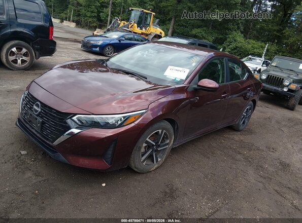 3N1AB8CV2RY300522 2024 NISSAN SENTRA Burgundy Przód lewy