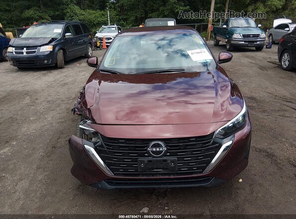3N1AB8CV2RY300522 2024 NISSAN SENTRA Burgundy Widok zestawu wskaźników
