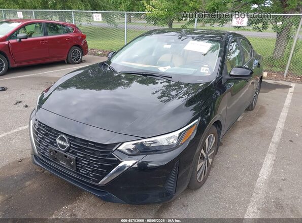 3N1AB8CV2RY304375 2024 NISSAN SENTRA Black Przód lewy
