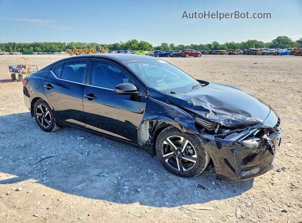 3N1AB8CV2RY310015 2024 NISSAN SENTRA Черный Передняя правая четверть