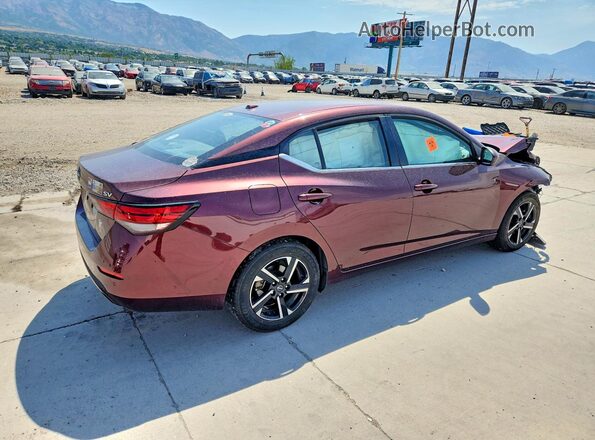3N1AB8CV2RY339238 2024 NISSAN SENTRA Бордовый Задняя правая четверть