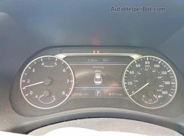 3N1AB8CV2RY383580 2024 NISSAN SENTRA White Вид щитка приладів