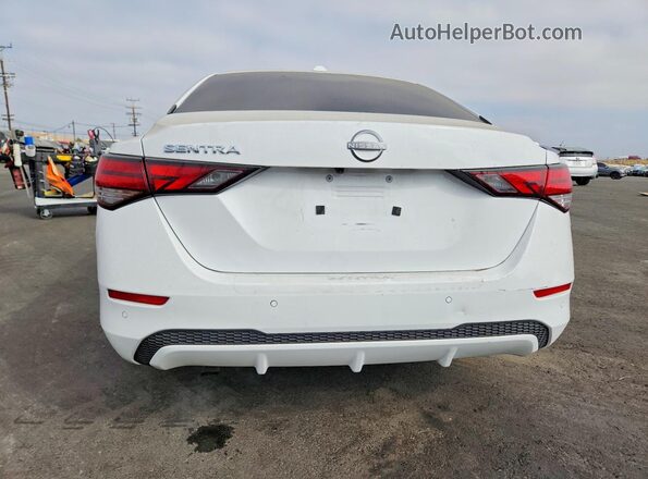 3N1AB8CV2SY248122 2025 NISSAN SENTRA White უკანა ხედი