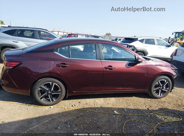 3N1AB8CV2SY280696 2025 NISSAN SENTRA Maroon Vista interior de 360 grados