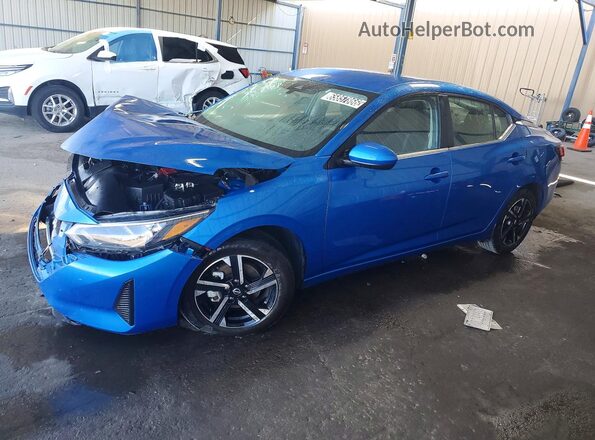3N1AB8CV2SY325670 2025 NISSAN SENTRA Blue Trasero izquierdo