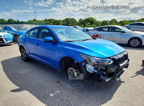 3N1AB8CV2SY386274 2025 NISSAN SENTRA Blue Առջևի աջ