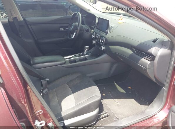 3N1AB8CV3LY215633 2020 NISSAN SENTRA Бордовый Вид салона спереди