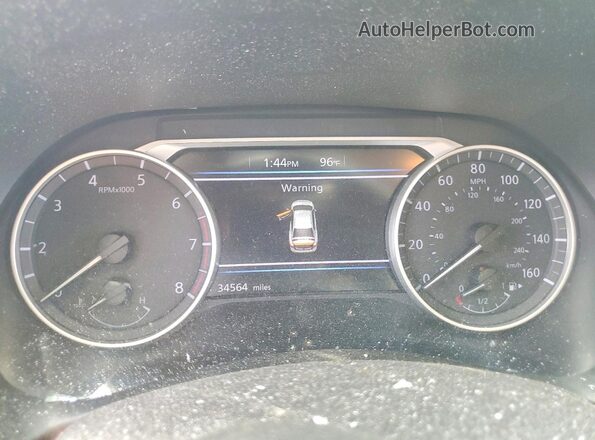 3N1AB8CV3MY221174 2021 NISSAN SENTRA Бордовый Вид щитка приборов