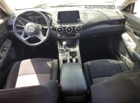 3N1AB8CV3MY221174 2021 NISSAN SENTRA Бордовый Вид панели приборов